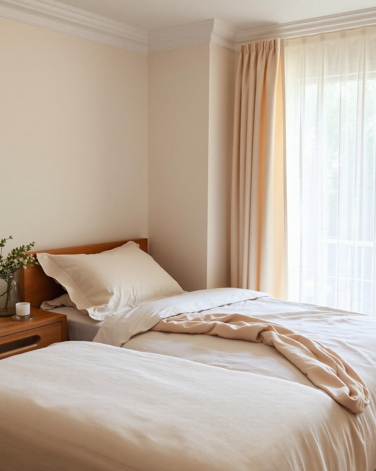 Staged guest bedroom